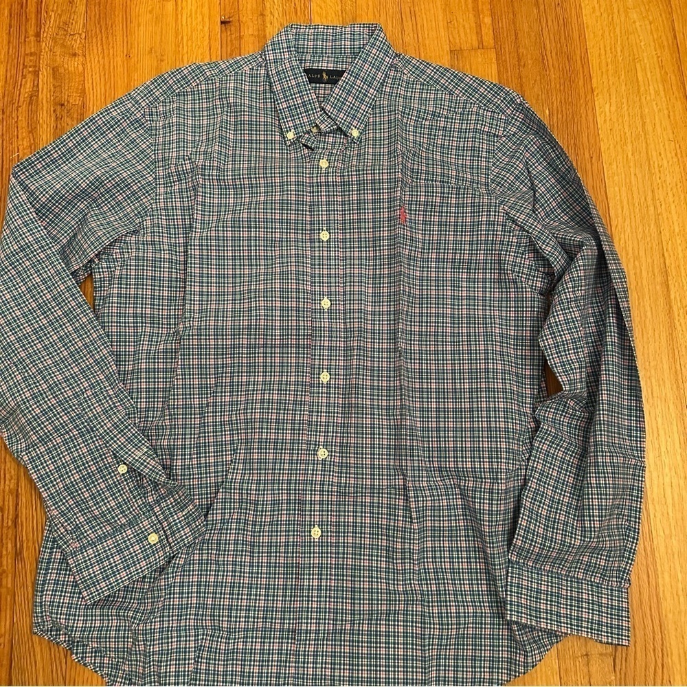 Polo Ralph Lauren Multi-Color Checkered Button Up Shirt - Men's size L(g)